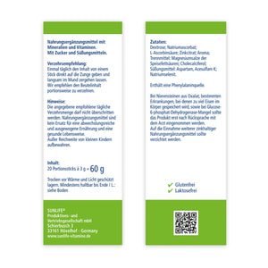 Вітаміни SUNLIFE (Санлайф) Vitamin C Вітамін С 1000 + Zink Цинк Direkt Sticks в стіках по 3 г 20 шт