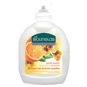 Мыло для рук BIOLINELAB (Биолайнлеб) Цитрус и золотая орхидея тонизирующее 300 мл