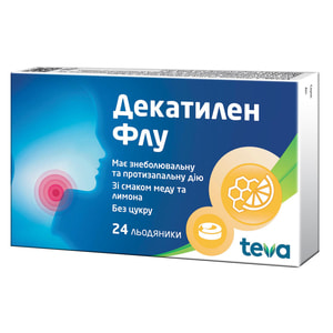 Декатилен Флу леденцы 8,75мг №24