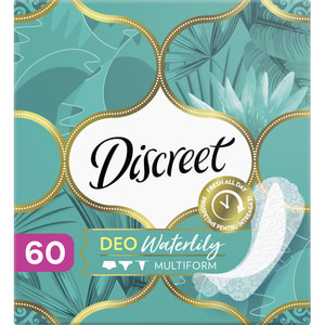 Прокладки щоденні DISCREET (Діскріт) Deo Water Lily Multiform Triple (Део вотер лілі мультиформ тріпл) гігієнічні жіночі 60 шт