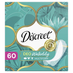 Прокладки щоденні DISCREET (Діскріт) Deo Water Lily Multiform Triple (Lео вотер лілі мультиформ тріпл) гігієнічні жіночі 60 шт