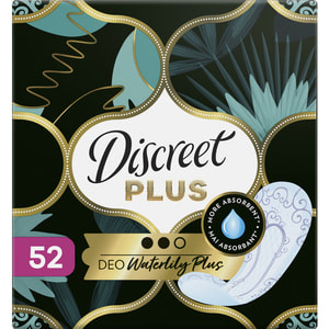 Прокладки ежедневные DISCREET (Дискрит) ZonePlus Deo Water Lily Triple (Зоунплюс део вотер лил трипл) гигиенические женские 52 шт