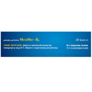 МелаМаг-В6 капсулы для нормализации сна в капсулах упаковка 20 шт