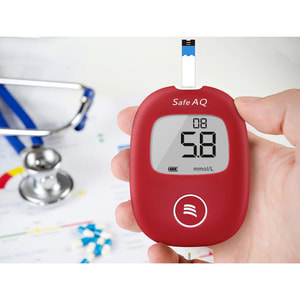 Глюкометр Sinocare (Синкейр) Safe AQ Smart + тест-полоски для глюкометра 50 шт