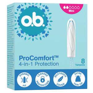 Тампони гігієнічні жіночі O.B. (Обі) ProComfort Mini (ПроКомфорт Міні) 8 шт