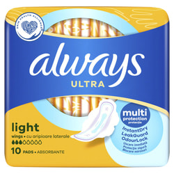 Прокладки гігієнічні жіночі ALWAYS (Олвейс) Ultra Light Single (Ультра лайт сингл) ароматизовані 10 шт