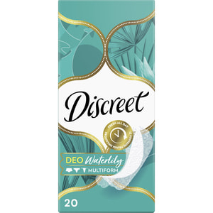 Прокладки ежедневные DISCREET (Дискрит) Deo Water Lily Multiform Single (Део вотер лил мультиформ сингл) гигиенические женские 20 шт