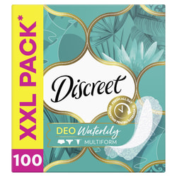 Прокладки щоденні DISCREET (Діскріт) Deo Water Lily Multiform Quatro (Део вотер лілі мультиформ кватро) гігігєнічні жіночі 100 шт