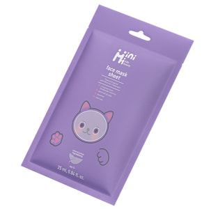 Маска для лица тканевая MINIMI KIDS BEAUTY (Миними Кидс Бьюти) Лаванда 25 мл