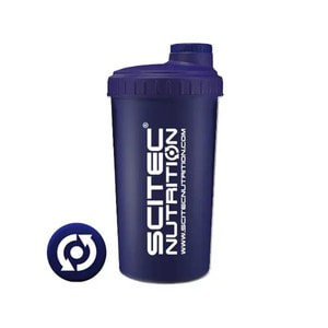 Шейкер пляшка пластикова SCITEC (Скітес) Navy Blue для приготування та зберігання коктейлів 700 мл