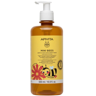 Средство для мытья волос и тела детское APIVITA (Апивита) MINI BEES (Мини бис) 500 мл