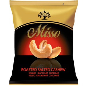 Ядра кеш'ю смажені MISSO (Міссо) з морською сіллю 75 г