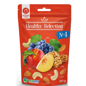 Суміш горіхів та фруктів WINWAY (Вінвей) без цукру Healthy Selection №4 100 г