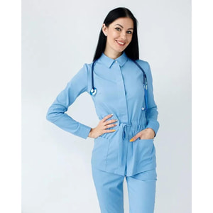 Костюм медицинский Монтана женский цвет голубой размер 50