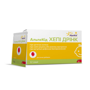 Альпекід Хепі Дрінк при дитячих коліках порошок в саше упаковка 12 шт