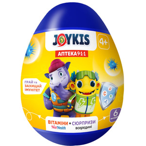 Яйцо-сюрприз NATHEALTH (НатХелс) 3 желейных витамина + яйцо + игрушка + тату + наклейка + карточка игральная