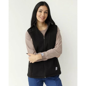 Жилетка медицинская флисовая Канада унисекс цвет черный размер 44-46