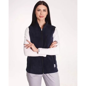 Жилетка медицинская флисовая Канада унисекс цвет темно-синий размер 44-46