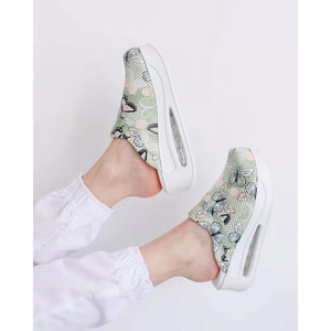 Взуття медичне сабо на платформі Butterfly green розмір 40