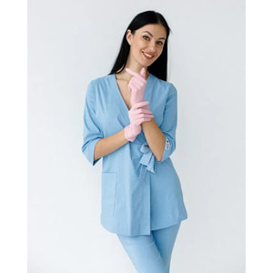 Костюм медичний Шанхай жіночий колір пудровий розмір 54