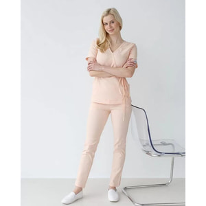 Костюм медицинский Рио женский цвет персиковый размер 48