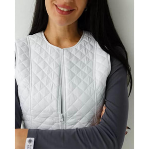 Жилетка медична утеплена Женева жіноча колір білий розмір 52-54