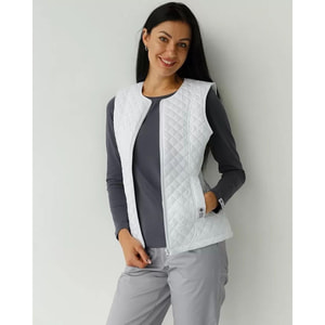 Жилетка медична утеплена Женева жіноча колір білий розмір 56-58