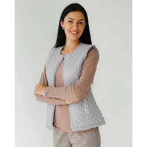 Жилетка медична утеплена Женева жіноча колір сірий розмір 44-46