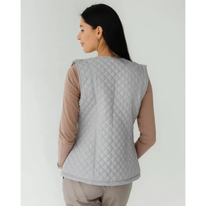 Жилетка медична утеплена Женева жіноча колір сірий розмір 52-54