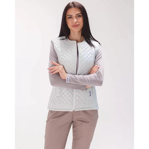 Жилетка медична утеплена Женева жіноча колір світло-фісташковий розмір 44-46