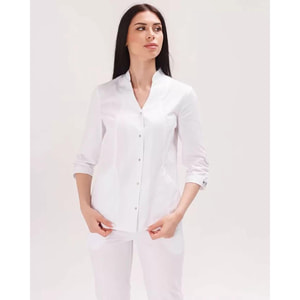 Костюм медичний Елізабет колір білий жіночий розмір 46