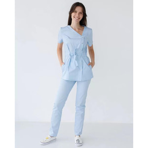 Костюм медицинский Наоми женский цвет лазурный размер 50
