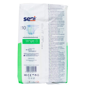 Подгузники для взрослых Seni (Сени) Super Plus Large (Супер Плюс Ладж) размер L/3 10 шт