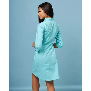 Халат медичний Сакура колір біло-м'ятний жіночий розмір 56