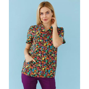 Костюм медичний жіночий з принтом Топаз Tattoo розмір 50