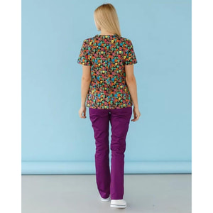 Костюм медичний жіночий з принтом Топаз Tattoo розмір 50