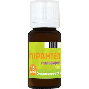 Пірантел Польфарма сусп.оральн. 250мг/5мл фл. 15мл