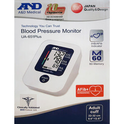 Измеритель (тонометр) артериального давления AND (Эй энд Ди) модель UA-651 Plus автоматический