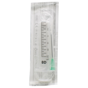 Шприц 10 мл инъекционный одноразовый двухкомпонентный с одной иглой размер 21G 1 шт