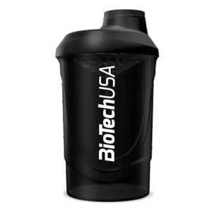Шейкер бутылка пластиковая BIOTECHUSA (Байотек) Wawe Panther Black для приготовления и хранения коктейлей 600 мл