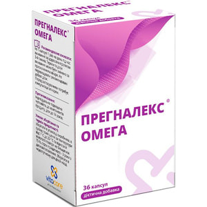 Прегналекс Омега капсулы рекомендовано для женщин, планирующих беременность, беременным женщинам и в период лактации 3 блистера по 12 шт