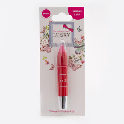 Помада-олівець для губ LUKKY (Лакі) дитяча колір яскраво-рожевий 3,5 г