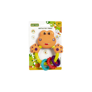Іграшка-брязкальце дитяча BABY TEAM (Бебі Тім) артикул 8449 Жабка