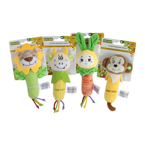 Іграшка дитяча BABY TEAM (Бебі Тім) артикул 8507 з пищалкою Тваринки в асортименті