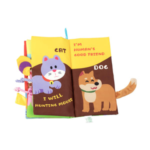 Іграшка-книжка дитяча BABY TEAM (Бебі Тім) артикул 8725 текстильна Хвостики