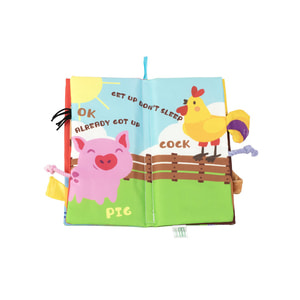 Іграшка-книжка дитяча BABY TEAM (Бебі Тім) артикул 8725 текстильна Хвостики