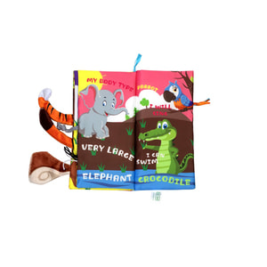 Іграшка-книжка дитяча BABY TEAM (Бебі Тім) артикул 8725 текстильна Хвостики