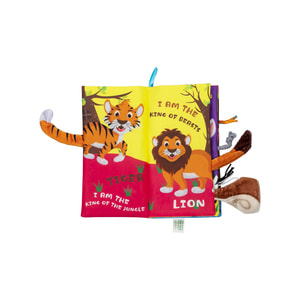 Іграшка-книжка дитяча BABY TEAM (Бебі Тім) артикул 8725 текстильна Хвостики