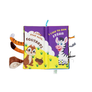 Іграшка-книжка дитяча BABY TEAM (Бебі Тім) артикул 8725 текстильна Хвостики