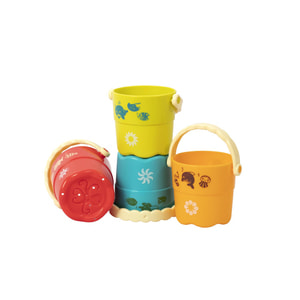 Набір іграшок для ванної дитячий BABY TEAM (Бебі Тім) артикул 8859 Відерця 4 шт